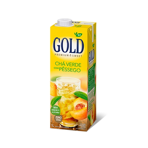 Chá Verde Pêssego Diet Gold Premium Sweet Caixa 1l