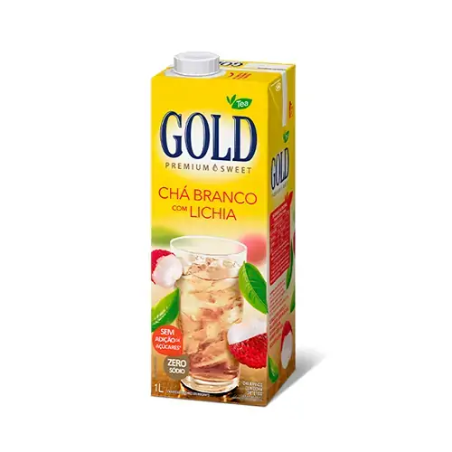 Chá Branco Lichia Diet Gold Premium Sweet Caixa 1l