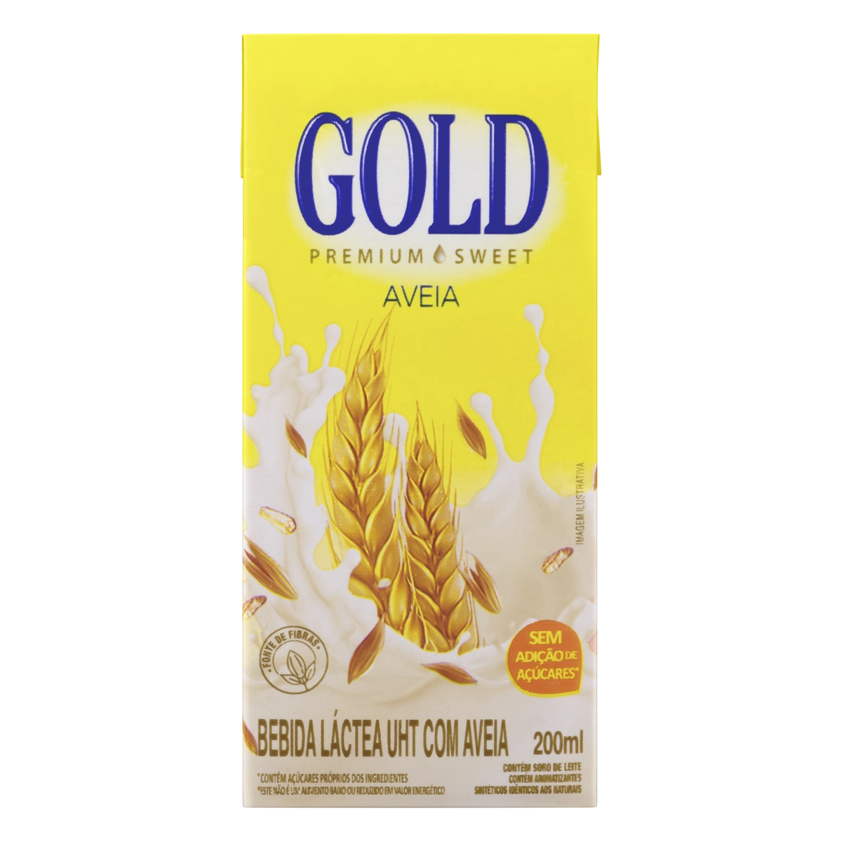 Bebida Láctea Uht Aveia Gold Premium Sweet Caixa 200ml