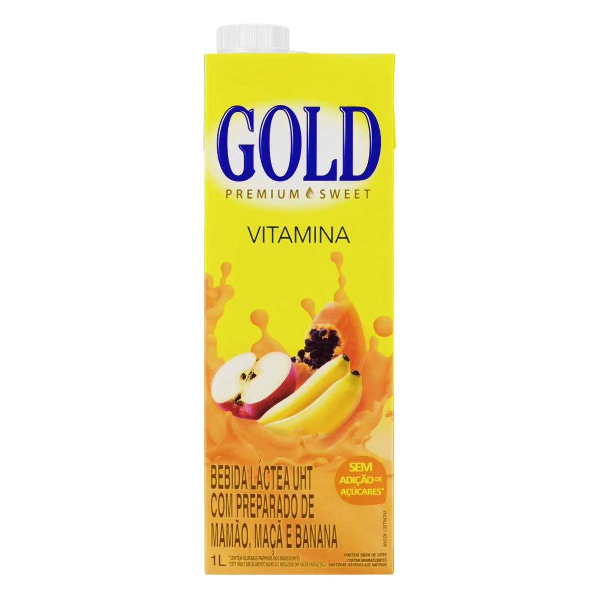 Bebida Láctea Uht Vitamina Gold Premium Sweet Caixa 1l
