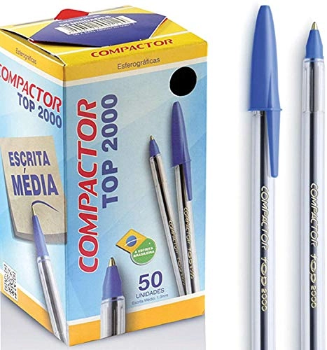 Caneta Top 2000 Azul 50x1unidade