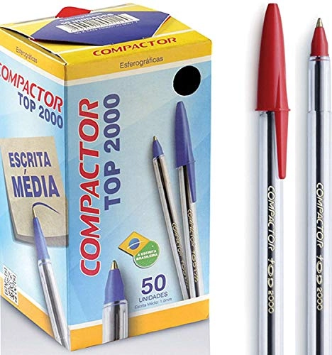 Caneta Compact Top 2000 Vermelha