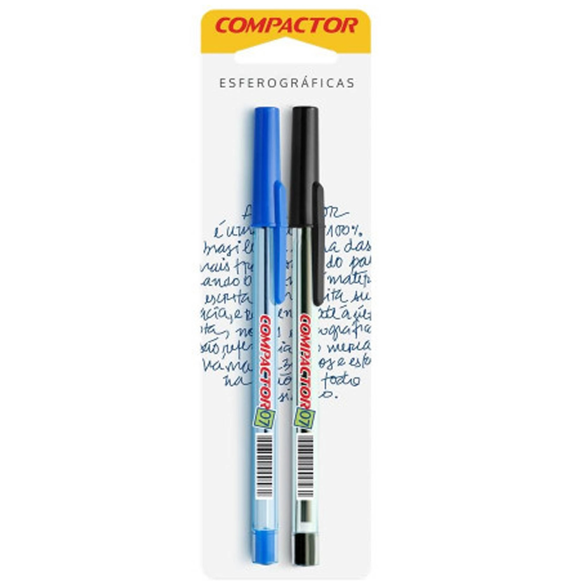Caneta Compactor Esf Az Pto 0,7mm C 2