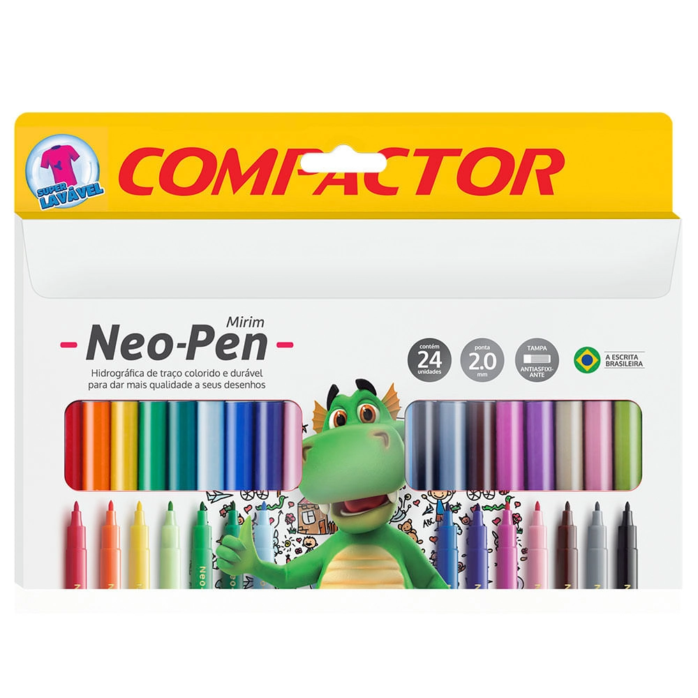 Caneta Compactor Neo Pen 24 Cores