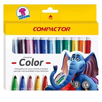 Canetinhas Compactor C/12 Gigan Neon Pen