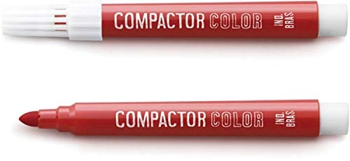 Caneta Hidrogr Compactor Color Vermelho 12x1