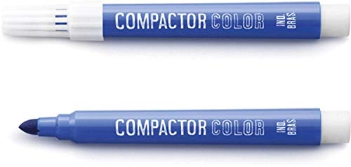Caneta Hidrogr Compactor Color Azul 12x1