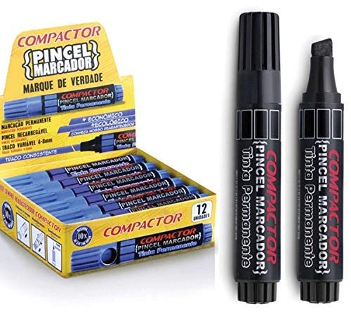 Pincel Atomico Recarr Compact Preto 12x1