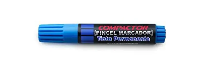 Caneta Marca Texto Compactor Azul