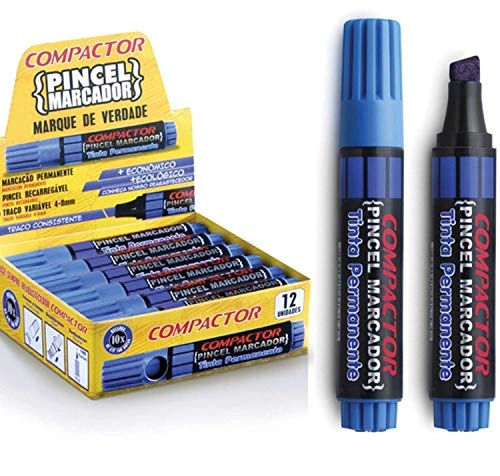 Pincel Atomico Recarr Compact Azul 12x1