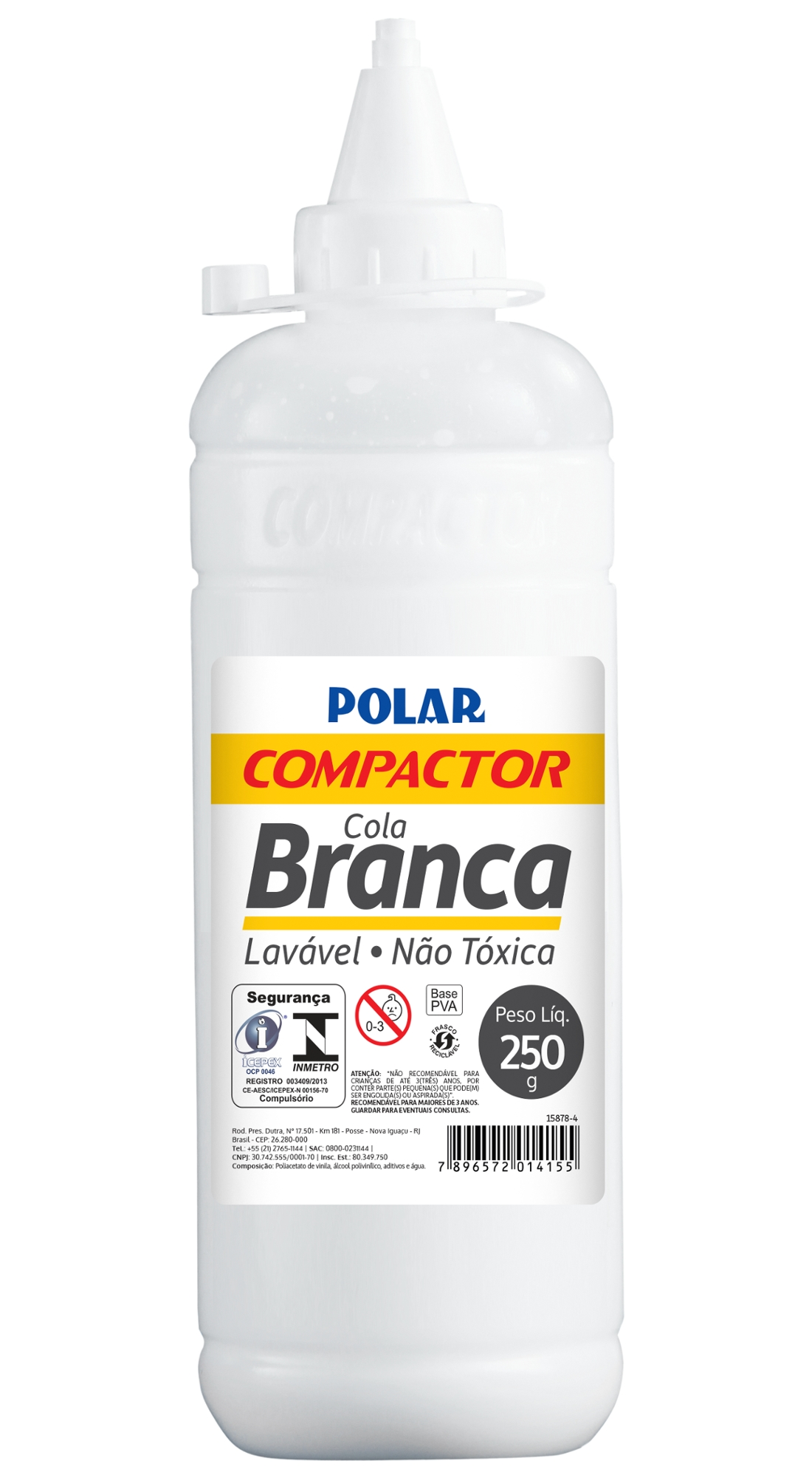 Cola Plastica 250grs Polar Atacado Ind Unid Compactor