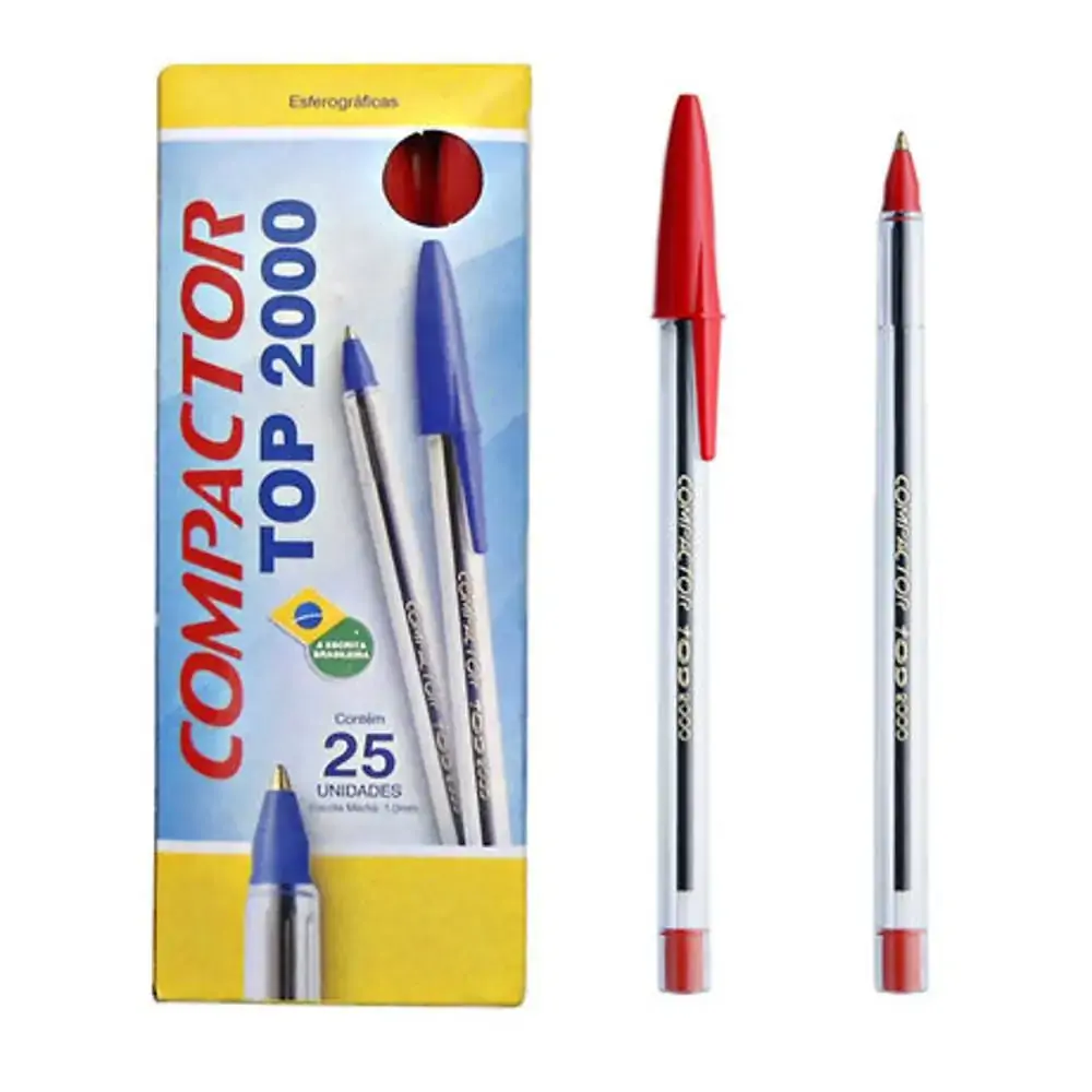 Caneta Comp Top 2000 Vermelho Unidade