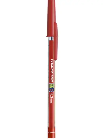 Caneta Esferografica Compactor 07b 1.2mm Vermelh
