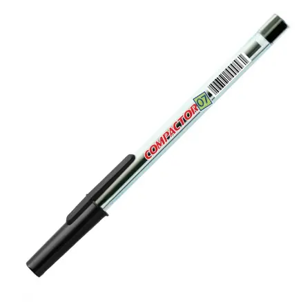 Caneta Esferográfica Compactor 1.2 Preta
