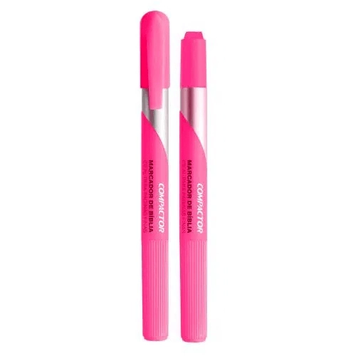 Marca Texto Gel Rosa Compactor Biblia