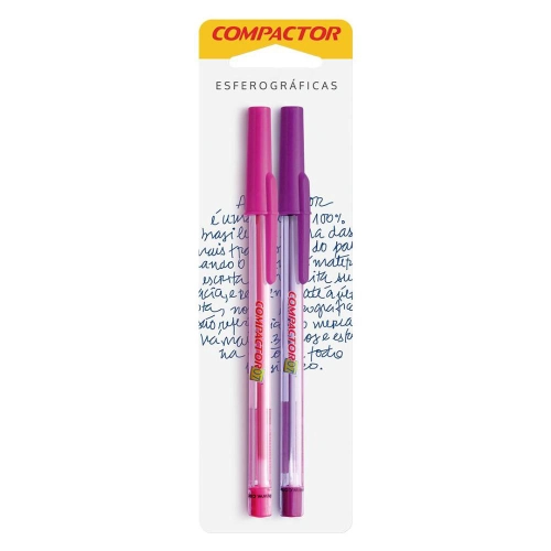 Caneta Compactor 07 C 2 Rosa Violet