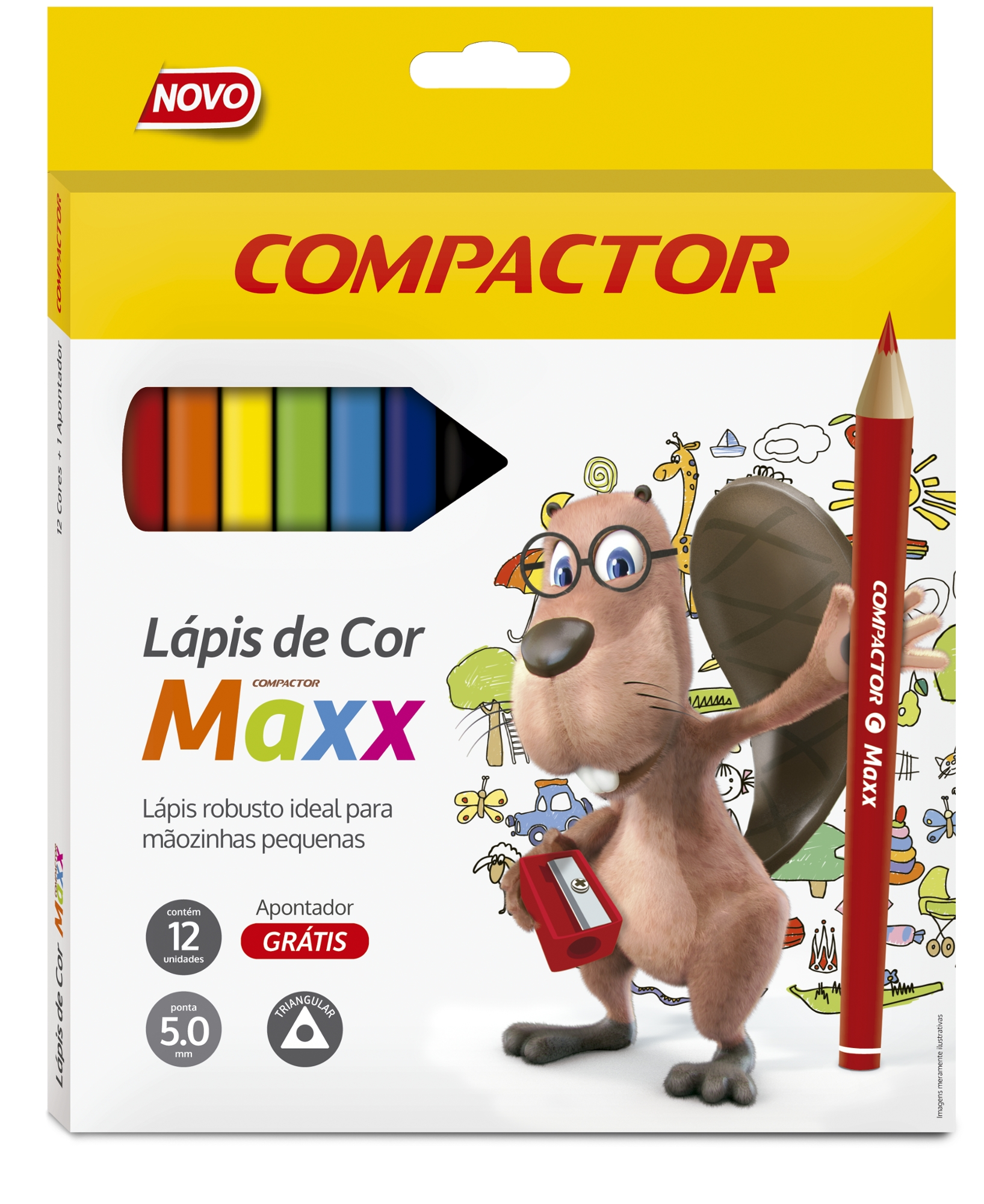 Kit Lapis De Cor Max C/12 Compactor