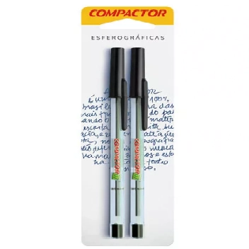Caneta Compactor 0.7mm C/2 Pt
