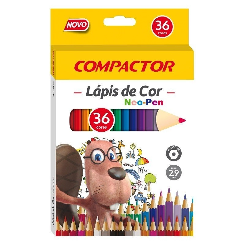 Lapis De Cor Compactor Neo Pen Madeira 2.9 Mm C/36 2142000