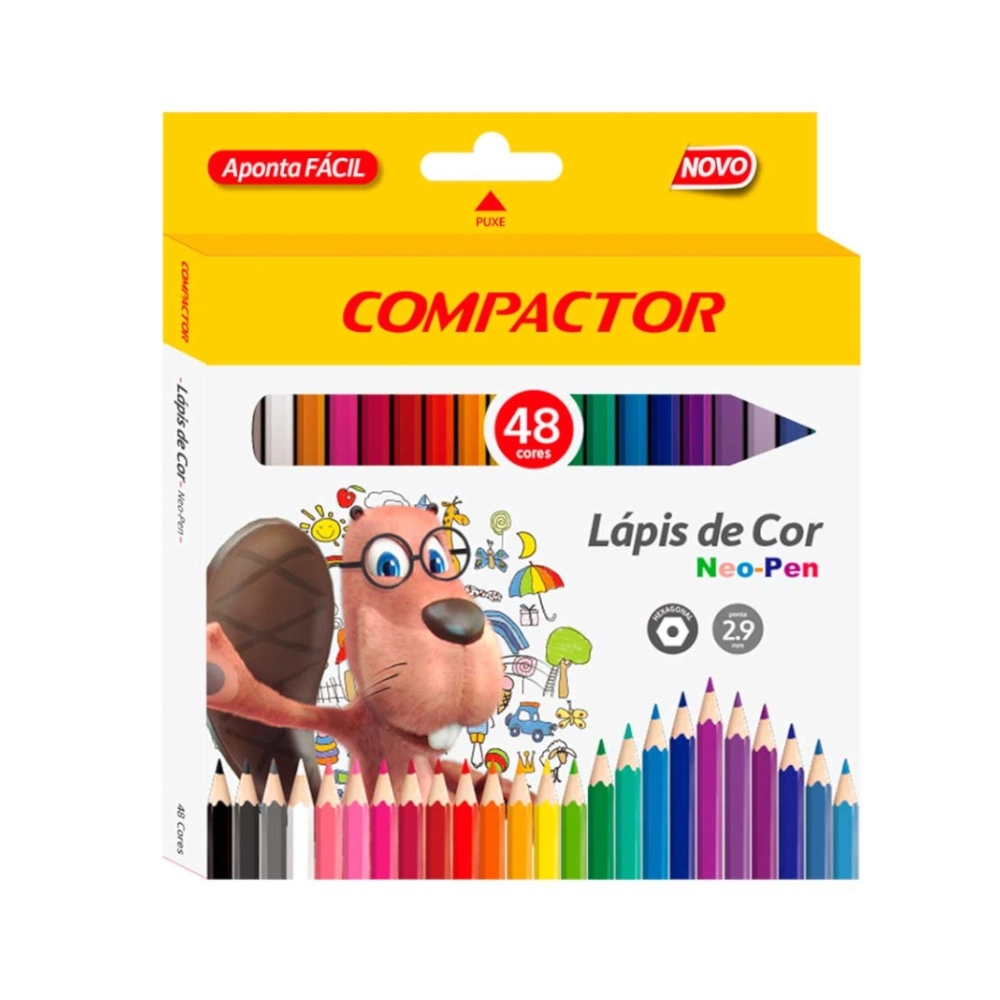 Lapis De Cor Compactor Neo Pen Madeira 2.9 Mm C/48 2390000
