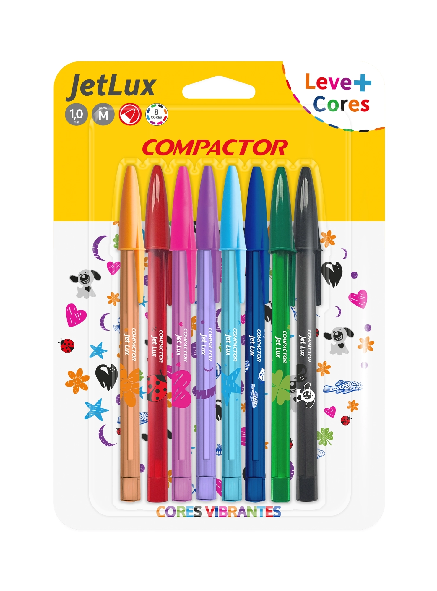 Caneta Esf Compactor Jet Lux C8 Color