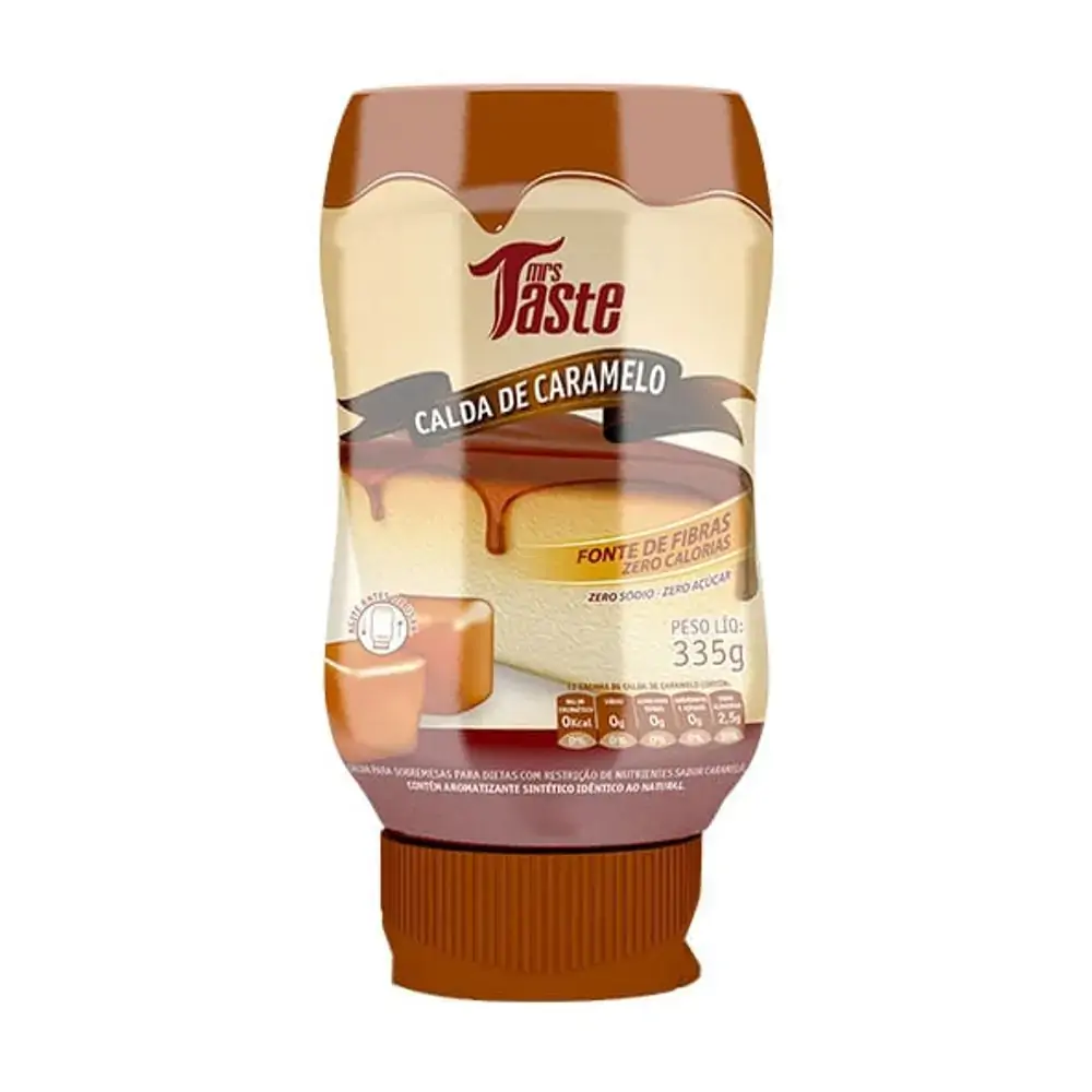 Calda Sobremesa Caramelo Zero Sódio Zero Calorias Mrs Taste
