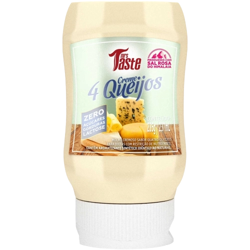 Creme 4 queijos Zero Sódio - Zero Calorias Mrs Taste