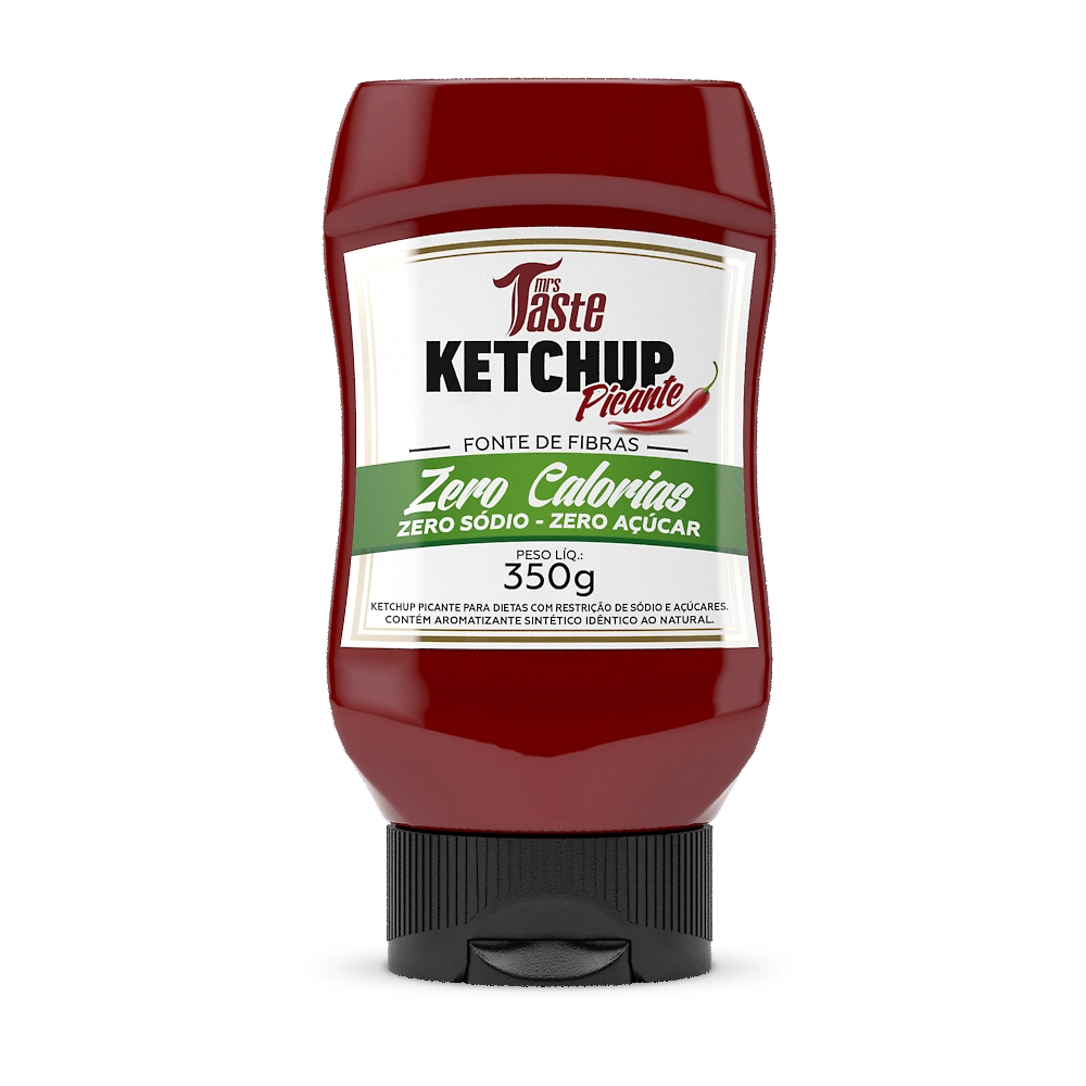 Molho Ketchup Picante Zero Sódio Zero Calorias Mrs Taste
