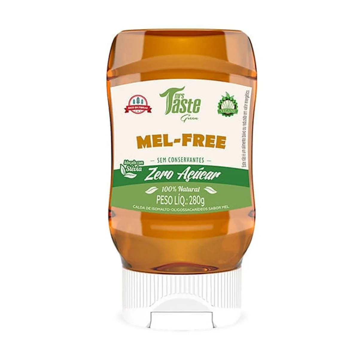 Mel Vegano Zero Açúcar Sem Glúten Mel-Free Mrs Taste 280g