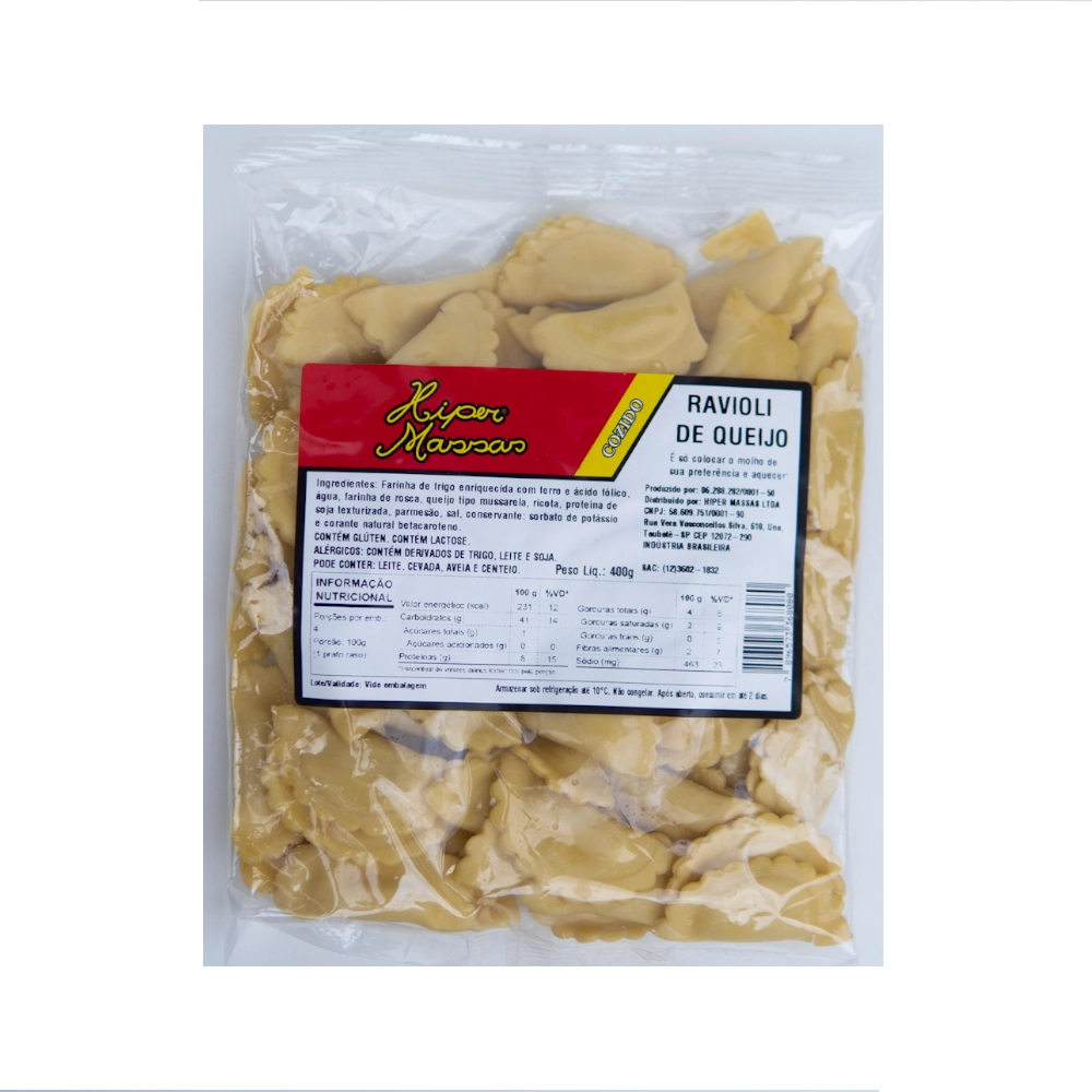 Ravioli Hiper Massas Queijo 400g