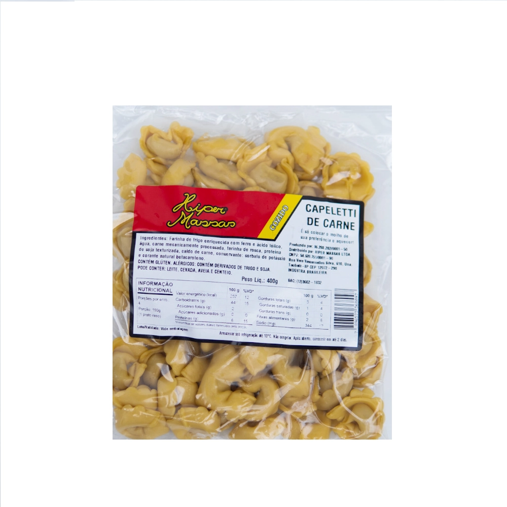 Capeletti Hiper Massas Carne 400g