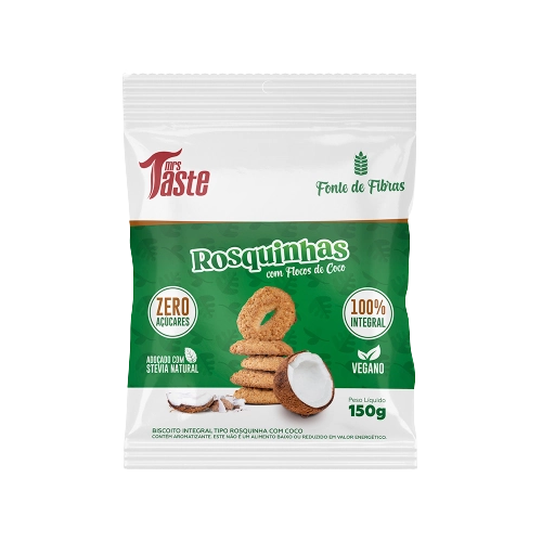 Rosquinha Mrs Taste Coco Integral S/acucar 150g