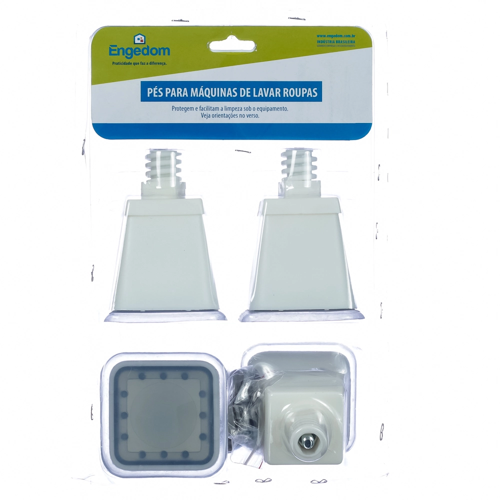 Pes para Maquina De Lavar Roupas Branco Universal