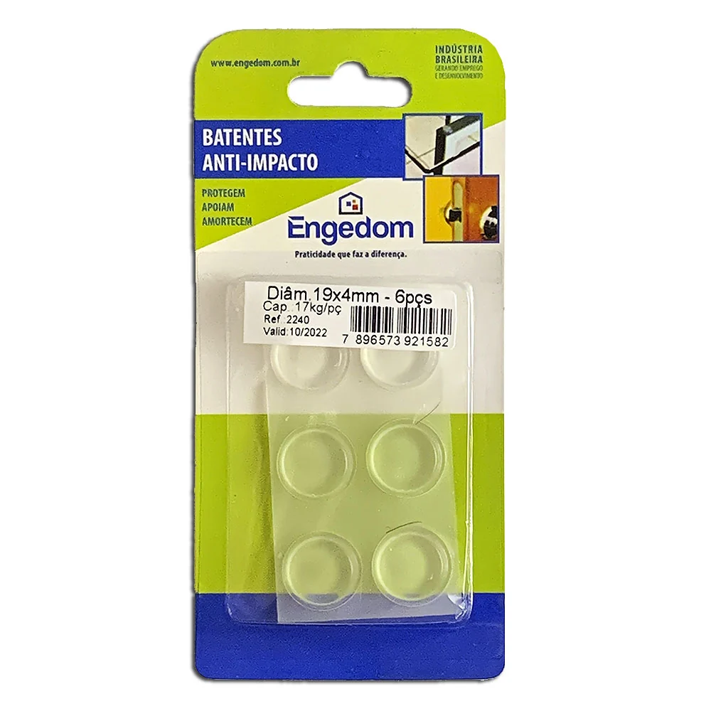 GOTA DE SILICONE TRANSPARENTE 19x4MM 6UN