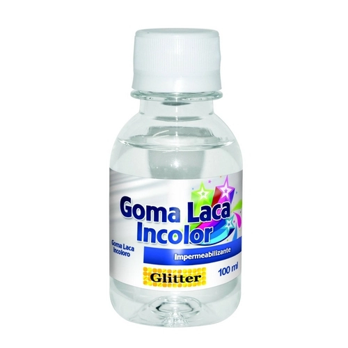 Goma Laca Incolor Glitter