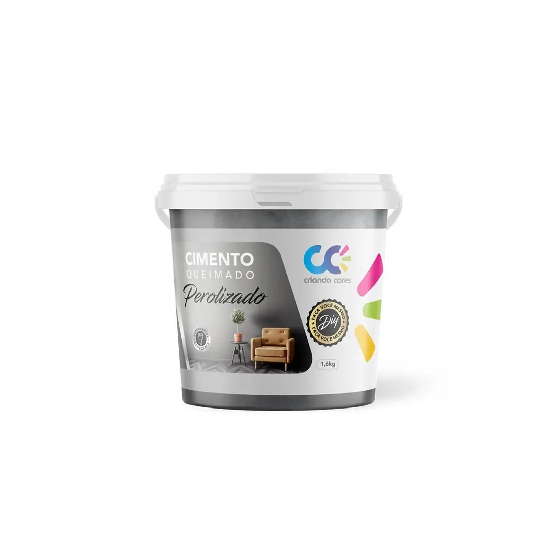 Tinta Cimento Queimado Perolizado 1,6kg Cinza Crômio