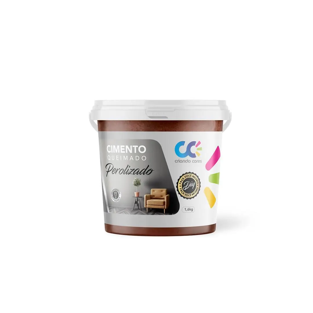 Tinta Cimento Queimado Perolizado 1,6kg Cobre