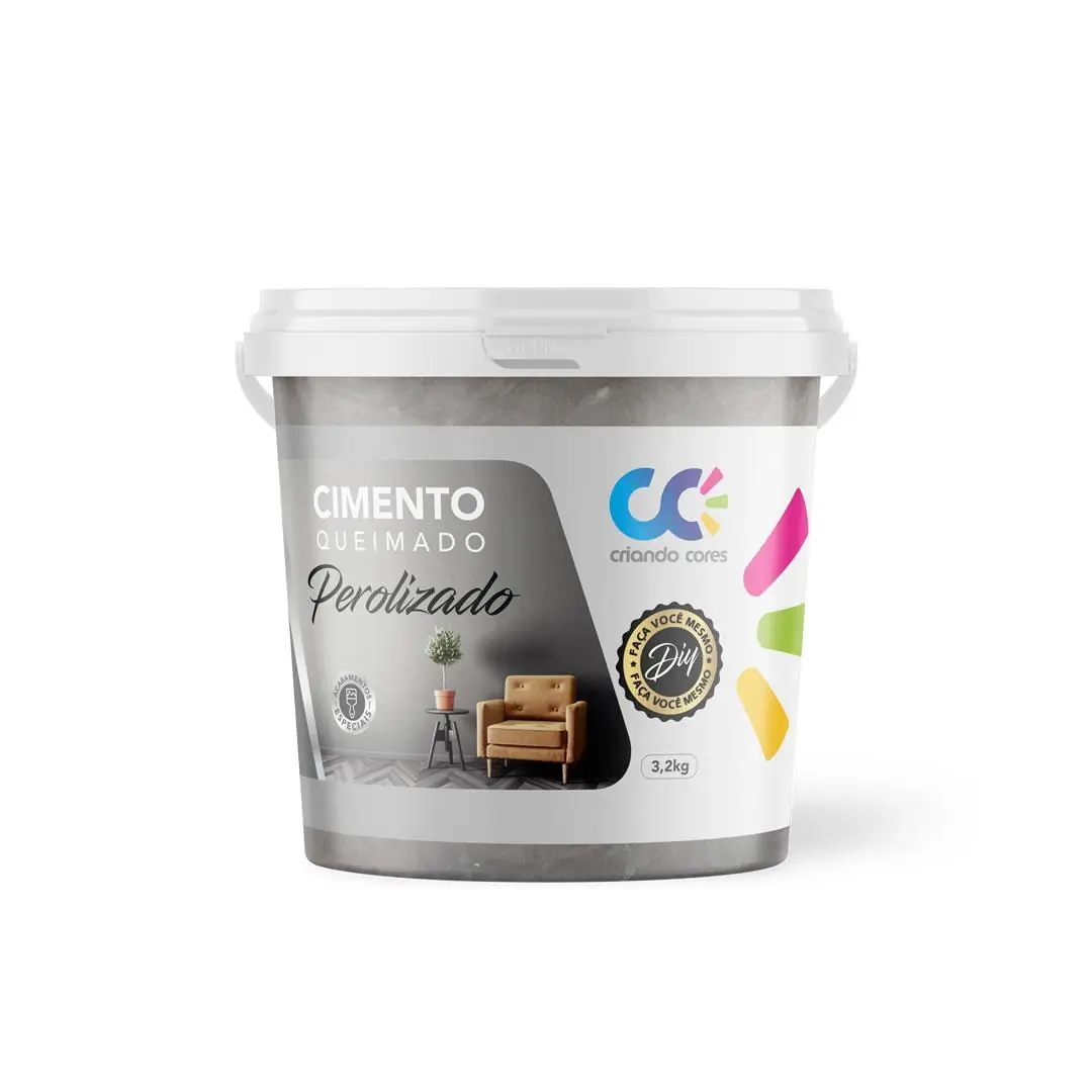 Tinta Cimento Queimado Perolizado 3,2kg Prata