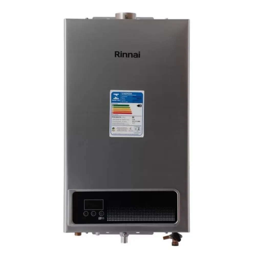 Aquecedor De Agua A Gás Rinnai Digital Glp 15l Reu-e151 Feh