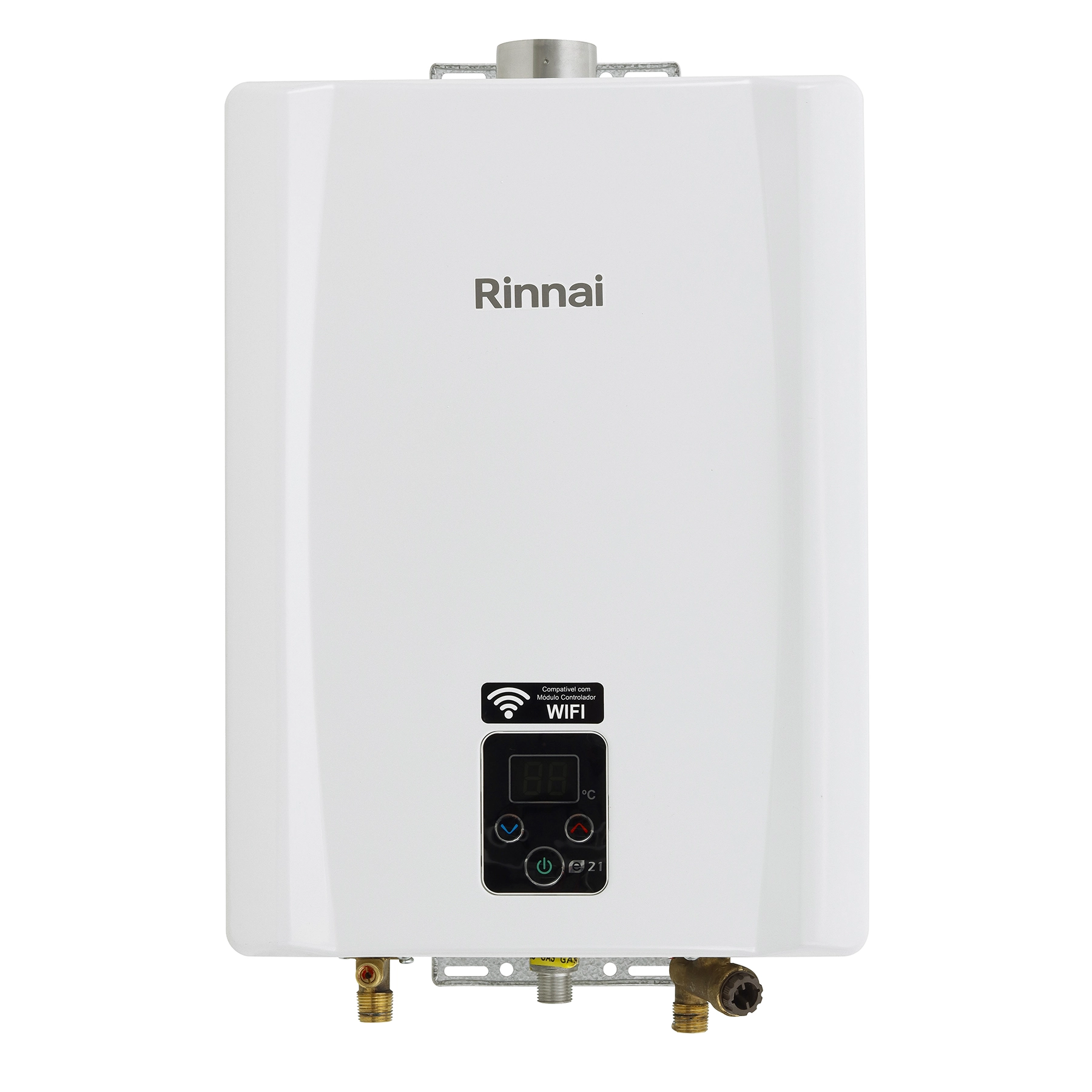 Aquecedor de Água a Gás Rinnai 21L/min GLP Branco Digital E21