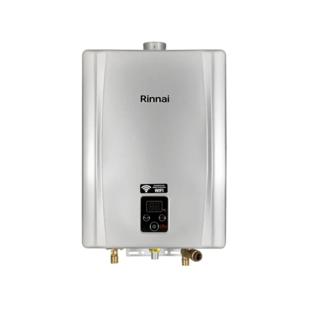 Aquecedor De Água A Gás Rinnai 21 Litros Prata E21 FEH GN (Digital) S