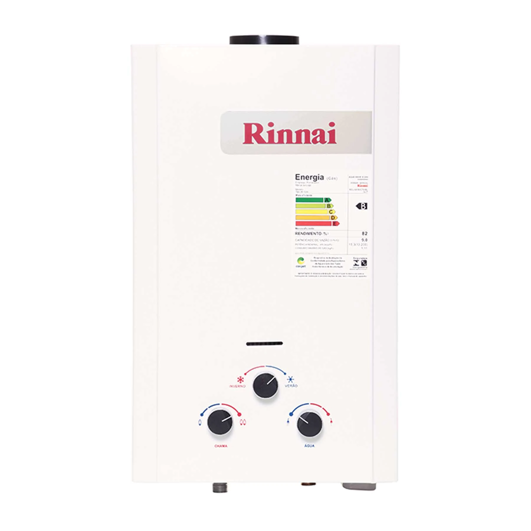 Aquecedor de Água a Gás Rinnai 9L/min GN Branco M09