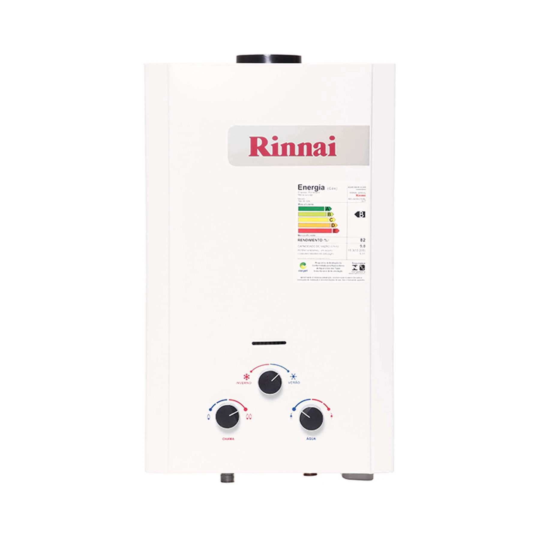 Aquecedor de Água a Gás Rinnai 11L/min GN Branco M11
