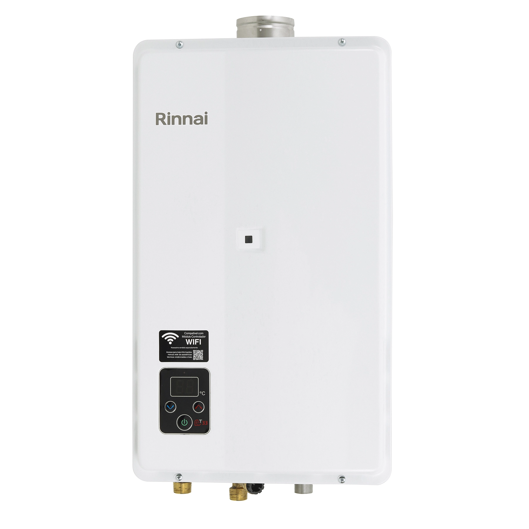 Aquecedor de Água a Gás Rinnai 32,5L/min GN Branco Digital REUE331 FEH