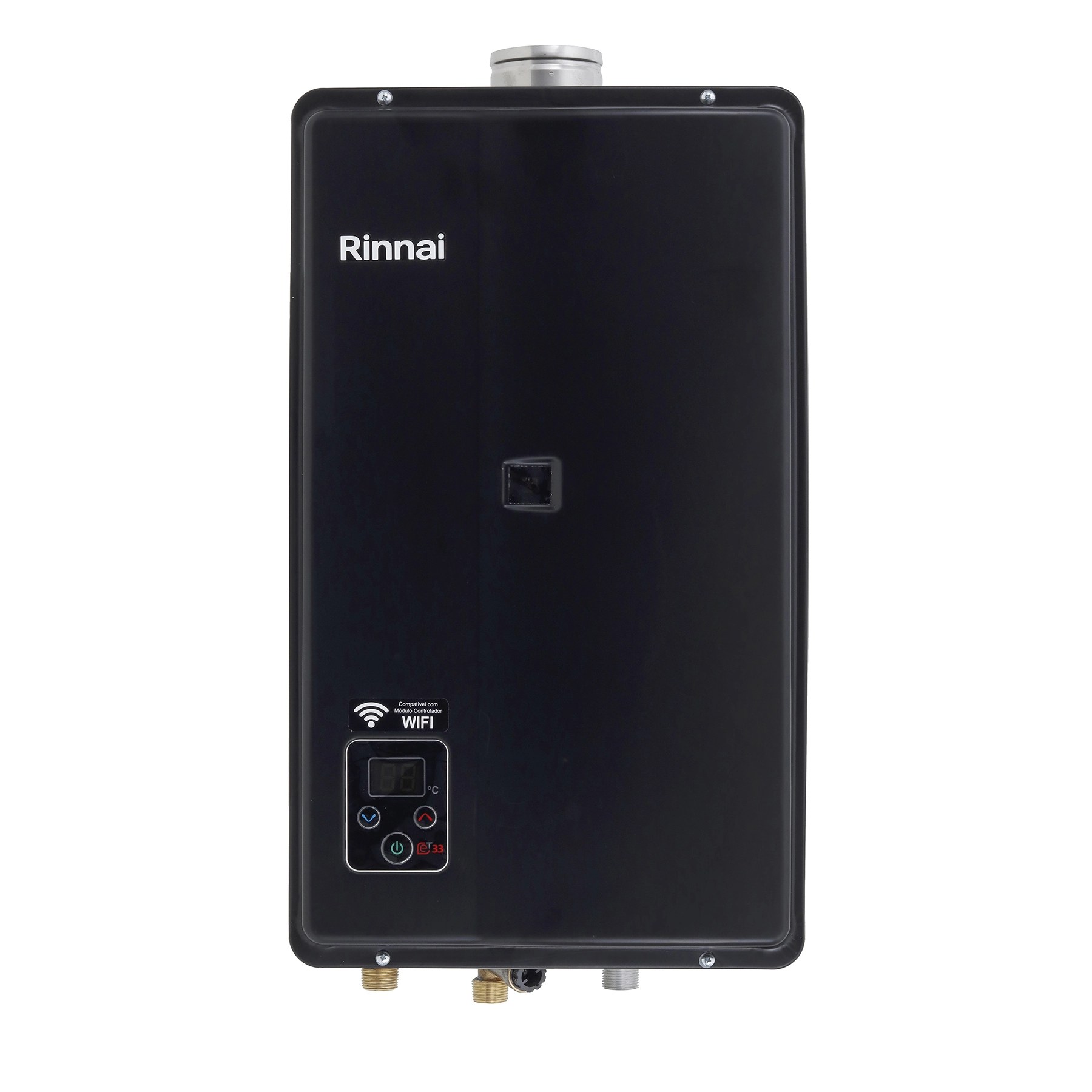 Aquecedor de Água a Gás Rinnai 32,5L/min GN Preto Digital Wi-Fi E33