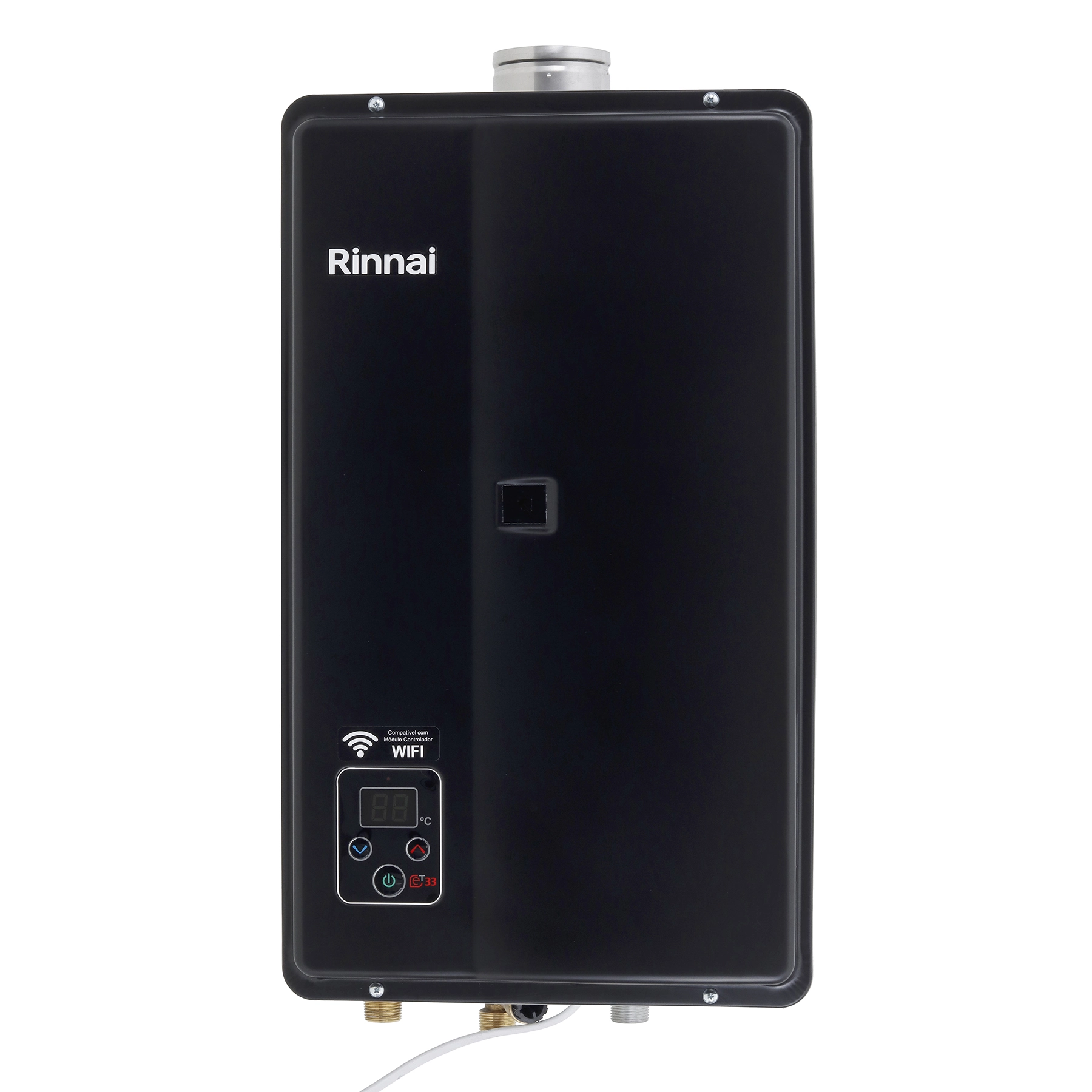 Aquecedor de Água a Gás Rinnai 32,5L/min GLP Preto Digital Wi-Fi E33