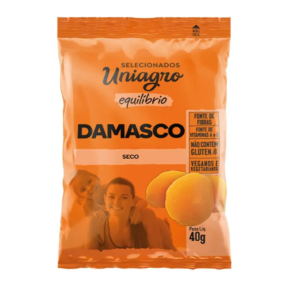 Damasco Seco 40g Uniagro Mãe Terra