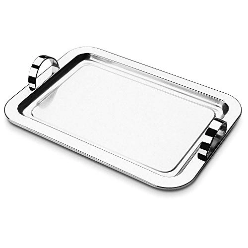 Bandeja Inox Para Servir Com Alças 25 X 34,5 Cm Forma Inox 2024 35