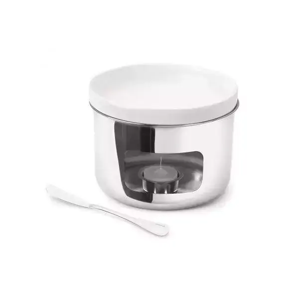 Conjunto para Fondue Queijo Brie INOX 4 Peças Forma 1976