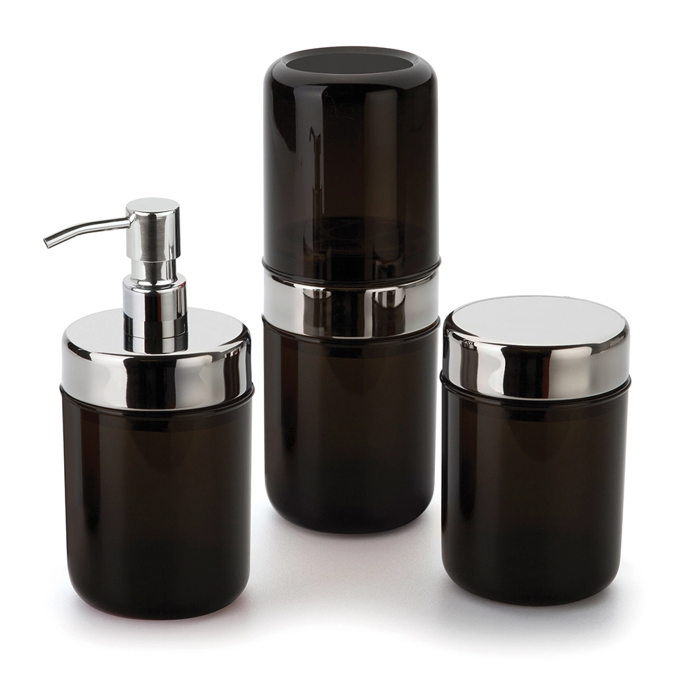 Conjunto p/ Banheiro Lavabo 3 pcs Acquaset Ônix Forma